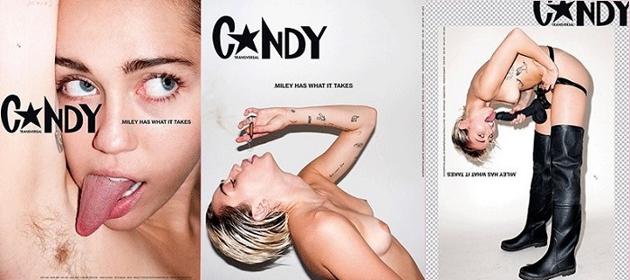 Miley cyrus naked candy